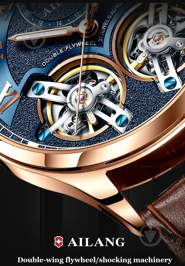 Наручний годинник чоловічий FlyWheel Ailang - фото 8