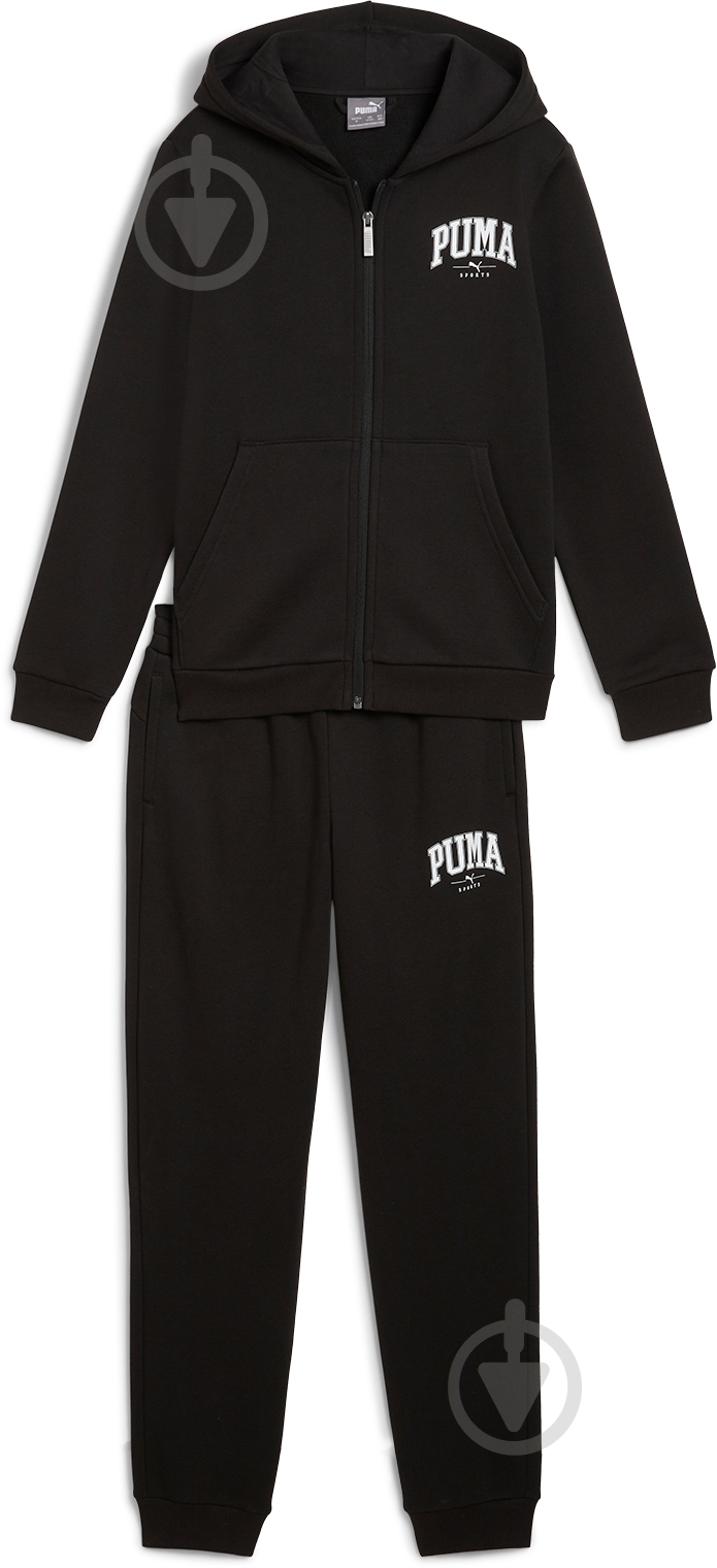 Спортивний костюм Puma PUMA SQUAD FZ Sweat Suit FL 68331801 р.176 чорний - фото 1