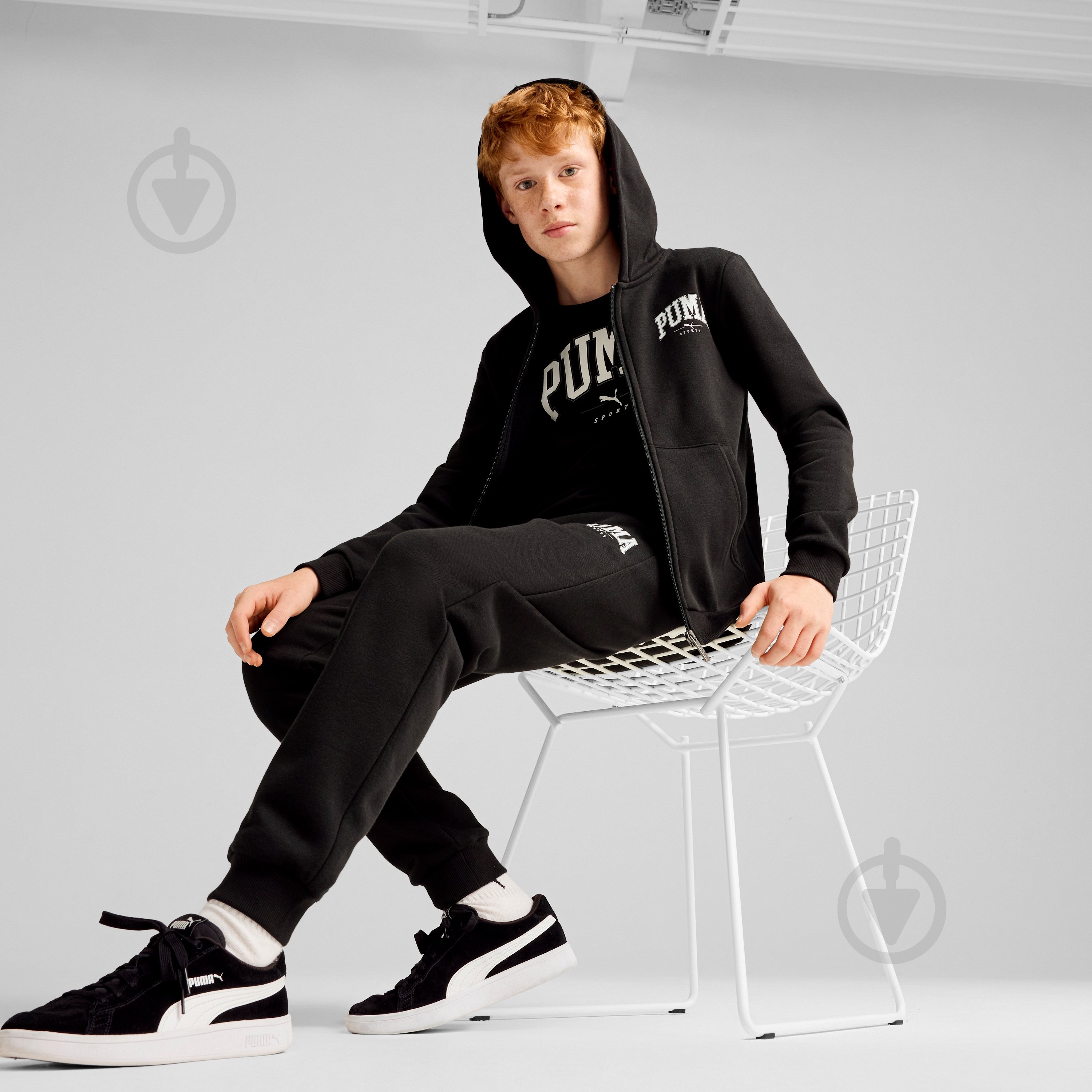 Спортивний костюм Puma PUMA SQUAD FZ Sweat Suit FL 68331801 р.176 чорний - фото 5