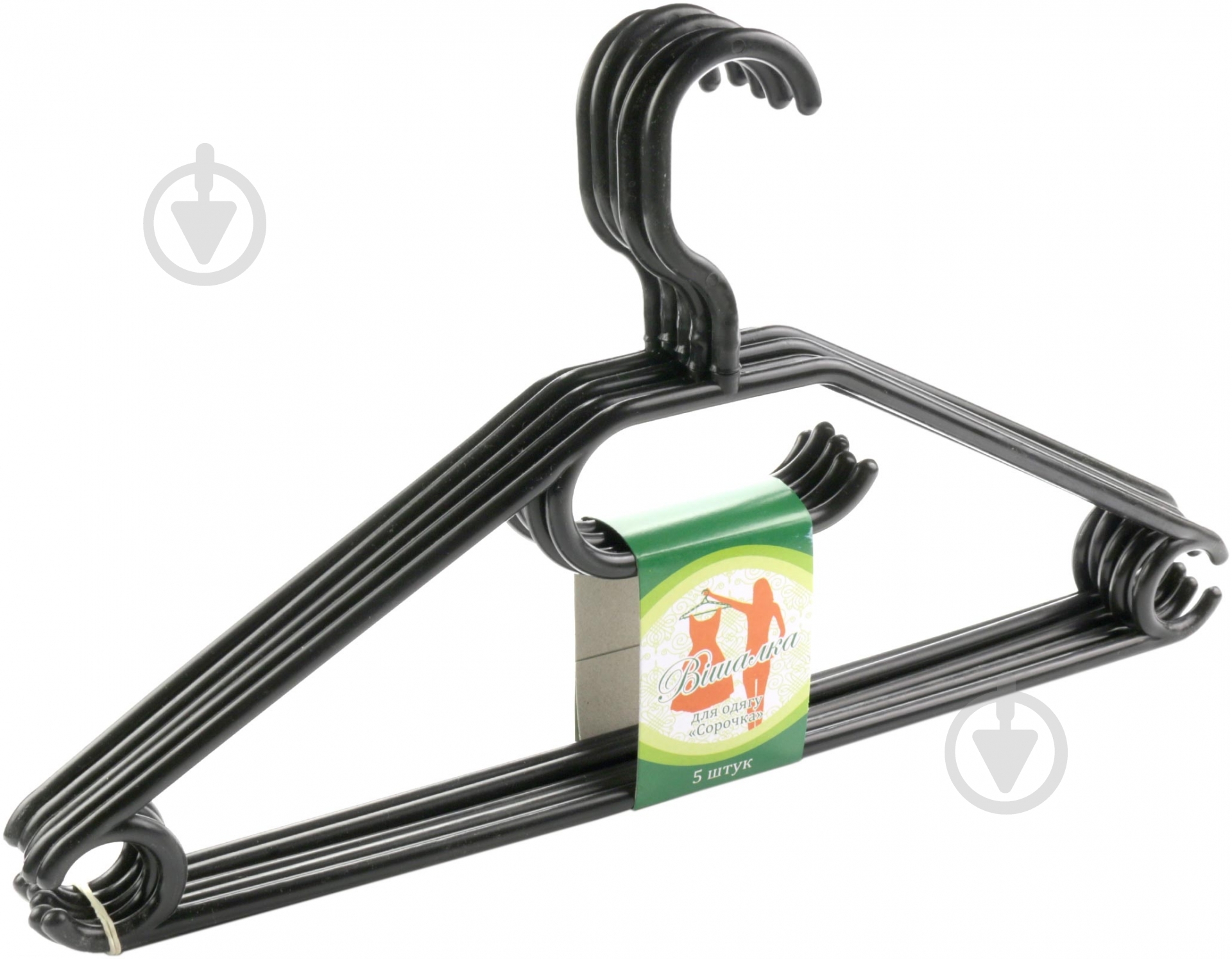 Набор плечиков Рубашка черный 43 см 5 шт. - фото 1 Набор плечиков Рубашка черный 43 см 5 шт. - фото 1