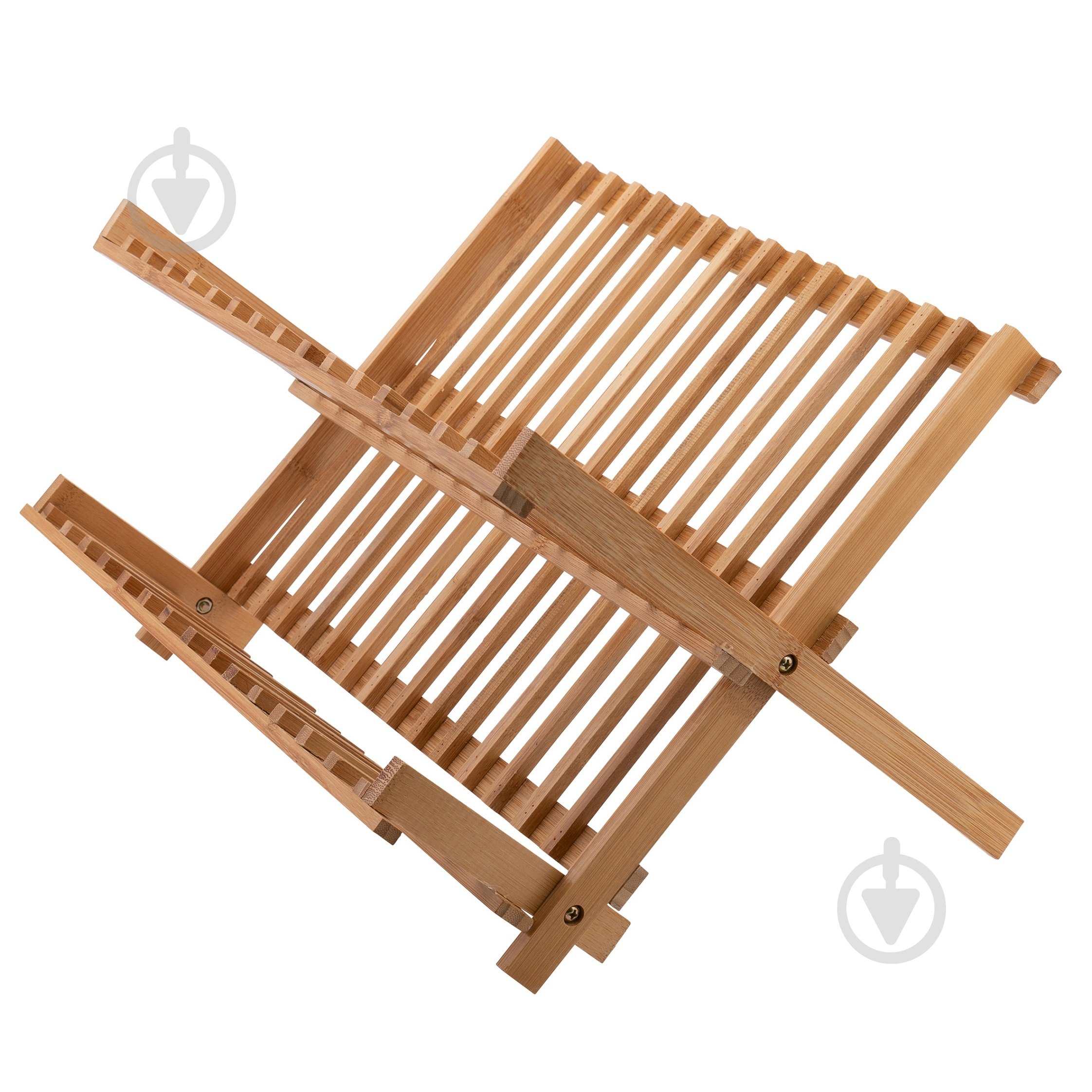 Сушилка для столовых приборов Axentia бамбук складная 42x33x27 см 132786 - фото 2