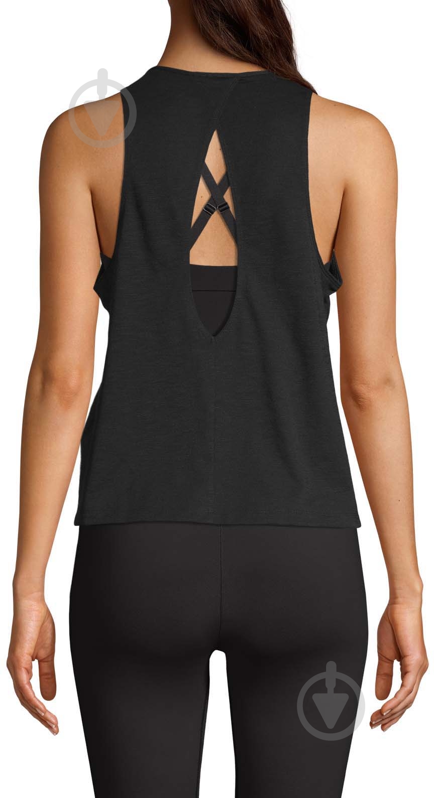 Майка Casall TEXTURE TANK OPEN BACK 22208901 р.S черный - фото 2