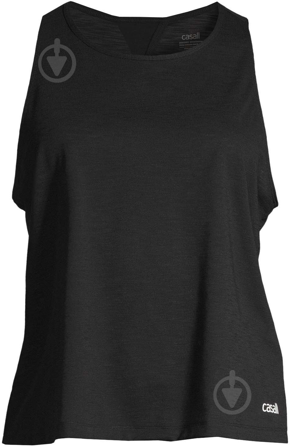 Майка Casall TEXTURE TANK OPEN BACK 22208901 р.S черный - фото 3
