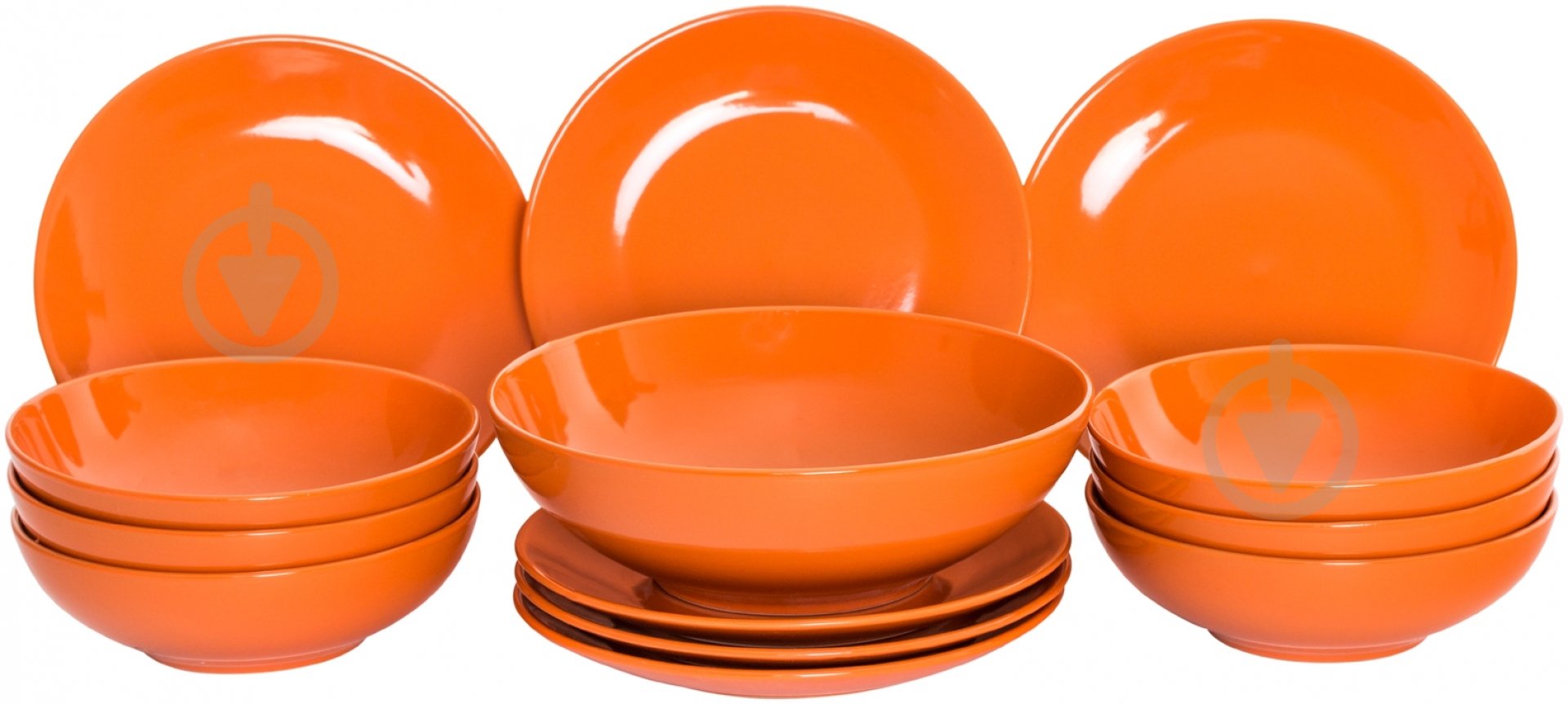 Сервіз столовий Bella Vita Orange 13 предметів на 6 персон - фото 1