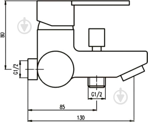Смеситель для ванны Deante Elder BCE 010M - фото 4