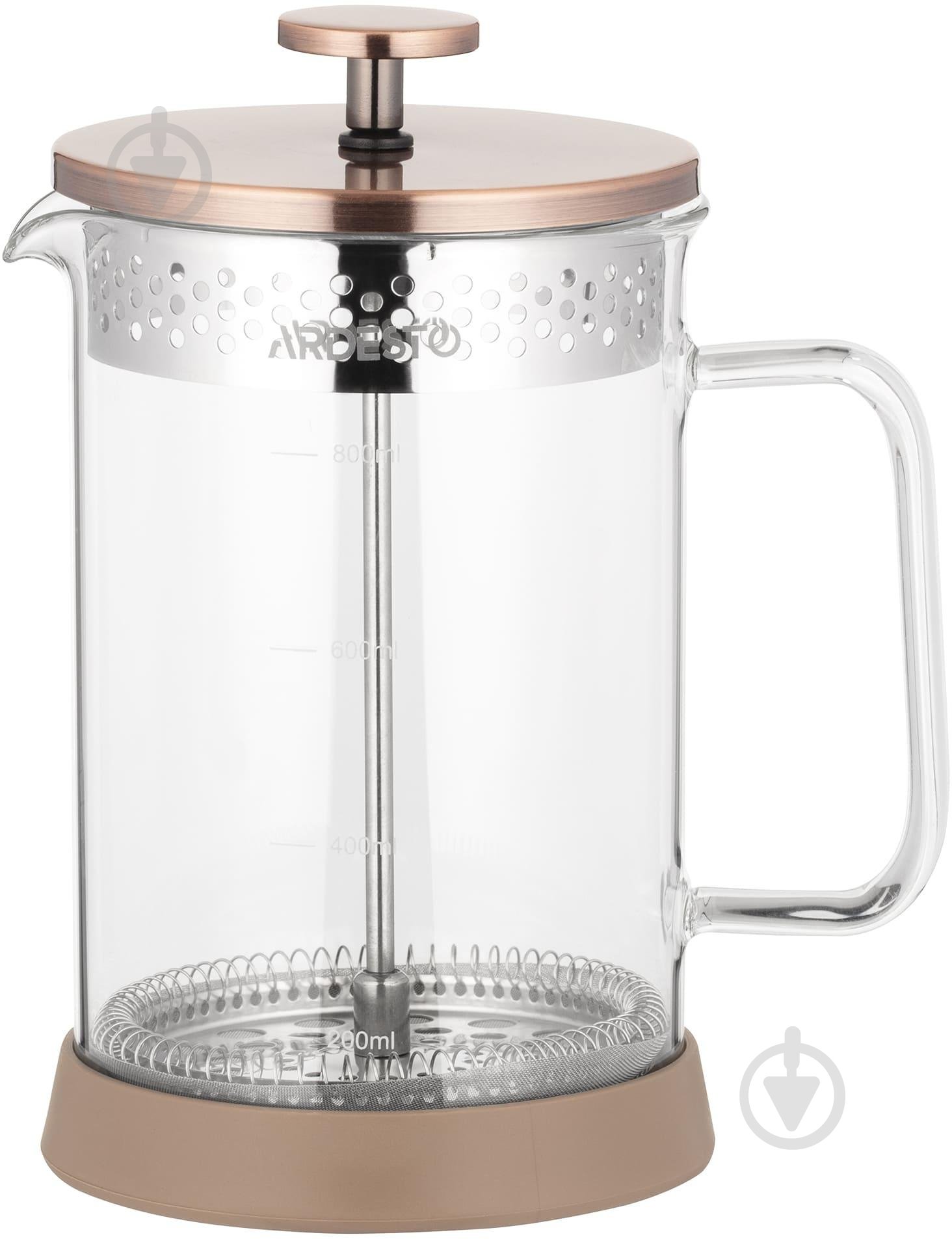 Френч-прес Ardesto Gemini 800 мл прозорий AR1908WG - фото 1