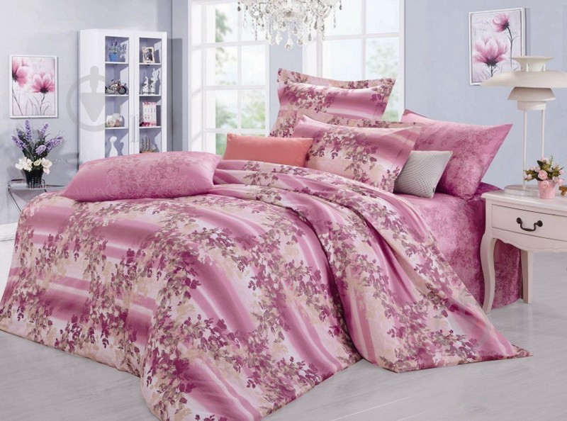 Комплект постельного белья 1,5 SX3455 розовый Zastelli - фото 1