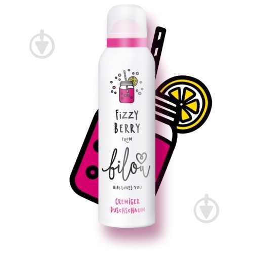 Гель-пена для душа Bilou Fizzy Berry 200 мл - фото 1