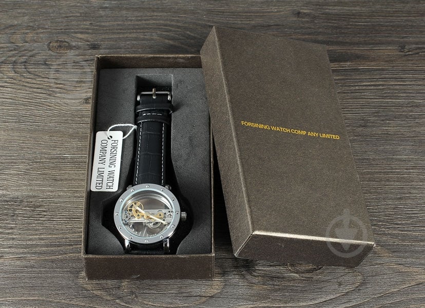 Наручний годинник чоловічий Air Silver Forsining - фото 11