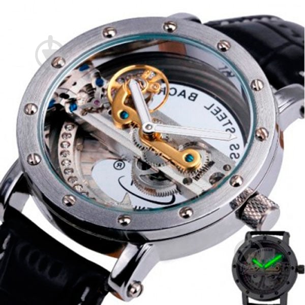 Наручний годинник чоловічий Air Silver Forsining - фото 12