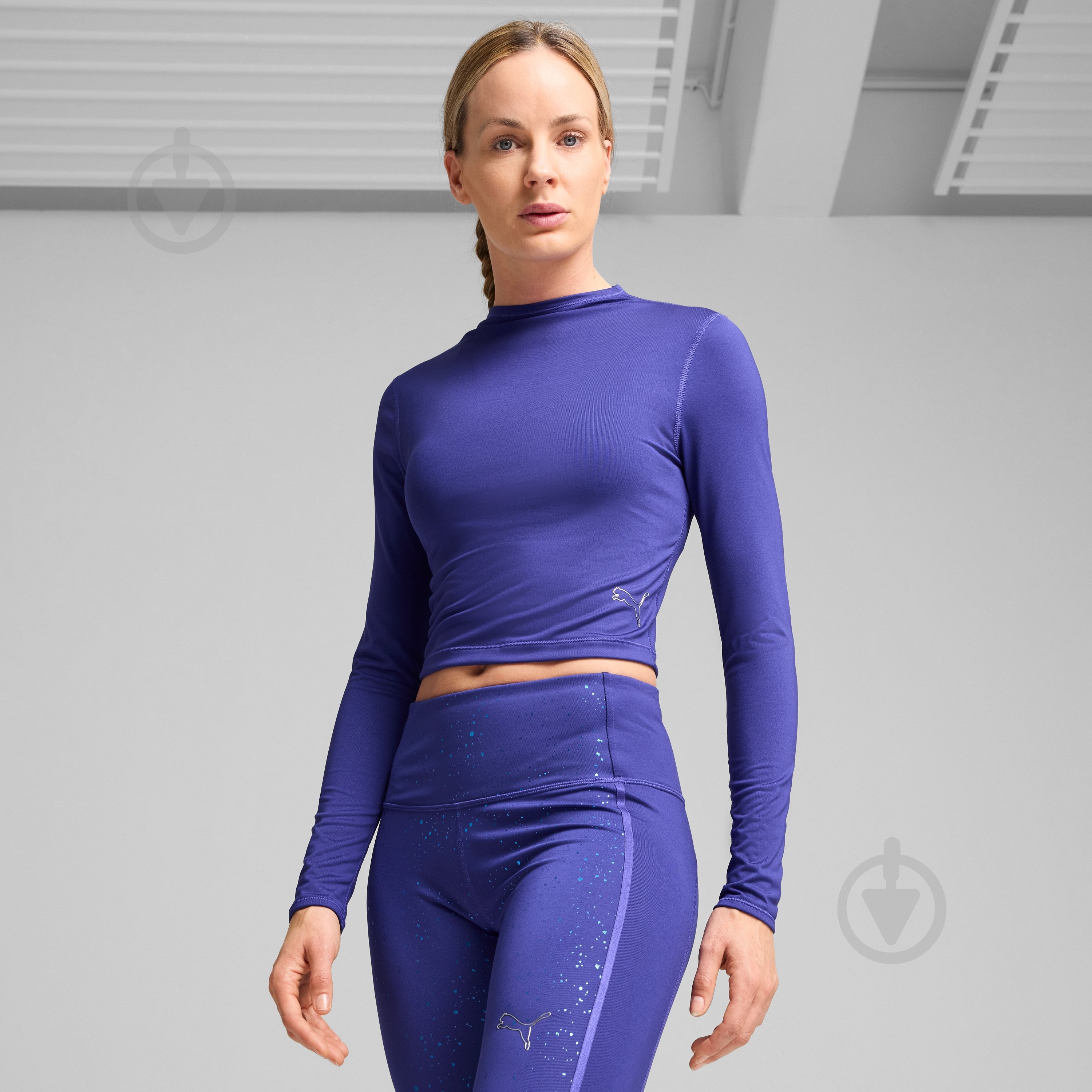 Топ Puma INTERGALACTIC LS TOP 52580127 р.L синій - фото 3 Топ Puma INTERGALACTIC LS TOP 52580127 р.L синій - фото 3