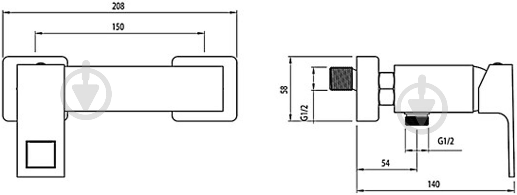 Смеситель для душа Deante Anemon BCZ 040M - фото 2 Смеситель для душа Deante Anemon BCZ 040M - фото 2