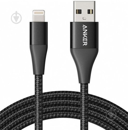 Кабель Anker Lightning - USB Type-C 1,8 м чорний (A8453H11) - фото 1 Кабель Anker Lightning - USB Type-C 1,8 м чорний (A8453H11) - фото 1