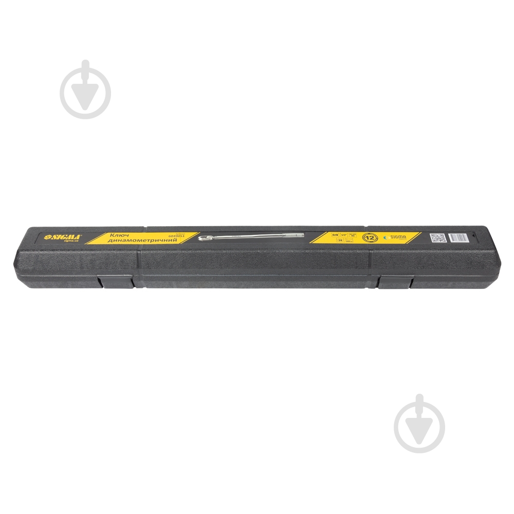 Ключ динамометрический Sigma 1/2" 30-345Нм (кейс) 6049051 - фото 7
