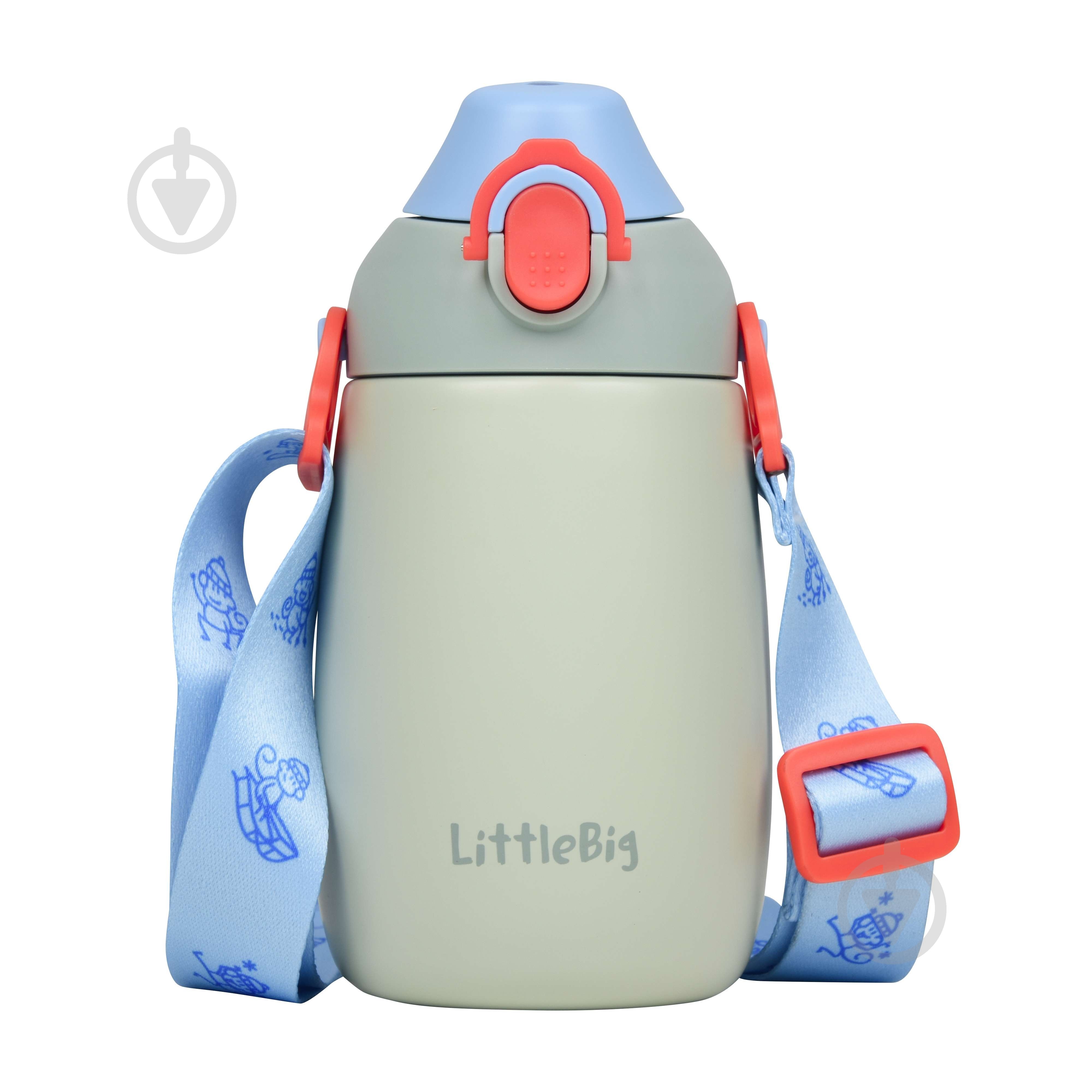 Термос дитячий LittleBig 350 мл геройська сіра - фото 1