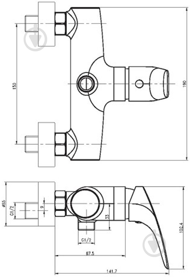 Смеситель для душа Deante Lavender BCY 040M - фото 2 Смеситель для душа Deante Lavender BCY 040M - фото 2