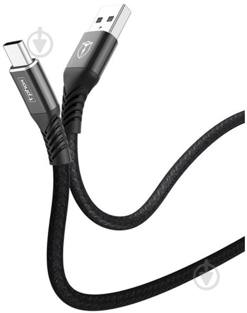 Кабель T-PHOX USB Type-C – USB 2 м черный (T-C814(2) black) - фото 2 Кабель T-PHOX USB Type-C – USB 2 м черный (T-C814(2) black) - фото 2