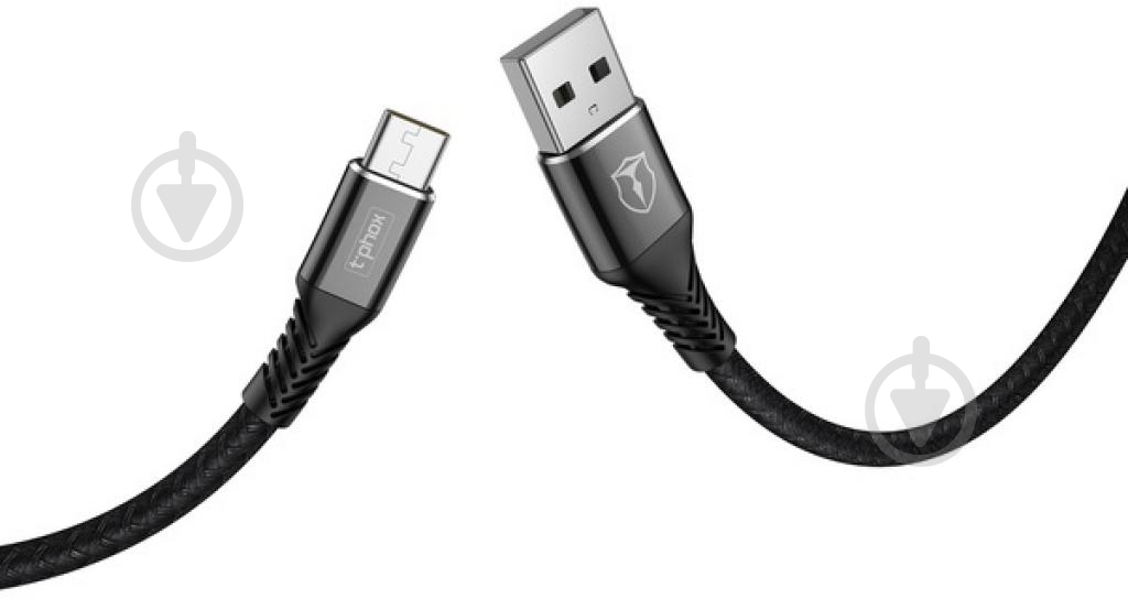 Кабель T-PHOX USB Type-C – USB 2 м черный (T-C814(2) black) - фото 3 Кабель T-PHOX USB Type-C – USB 2 м черный (T-C814(2) black) - фото 3