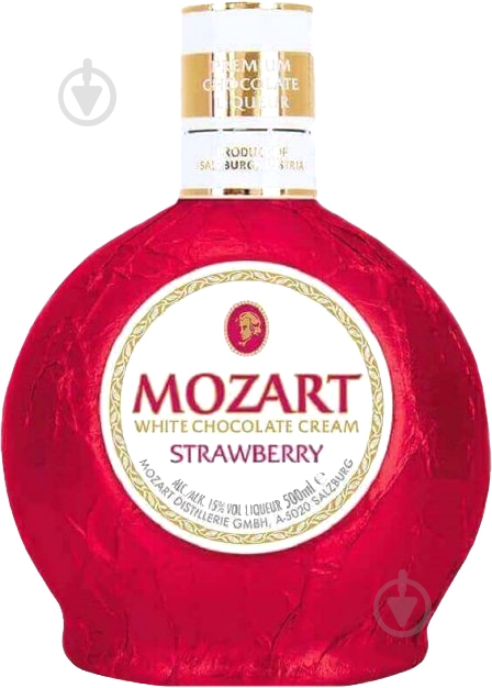 Ликер MOZART Chocolate Cream Strawbеrry 0,5 л - фото 1