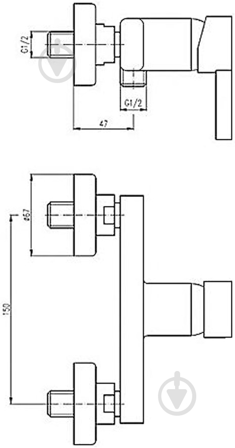 Смеситель для душа Deante Ginger BDG 040M - фото 2