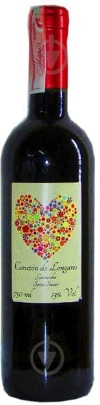 Вино Сorazon de Longares Garnacha Semisweet червоне напівсолодке 0,75 л - фото 1 Вино Сorazon de Longares Garnacha Semisweet червоне напівсолодке 0,75 л - фото 1
