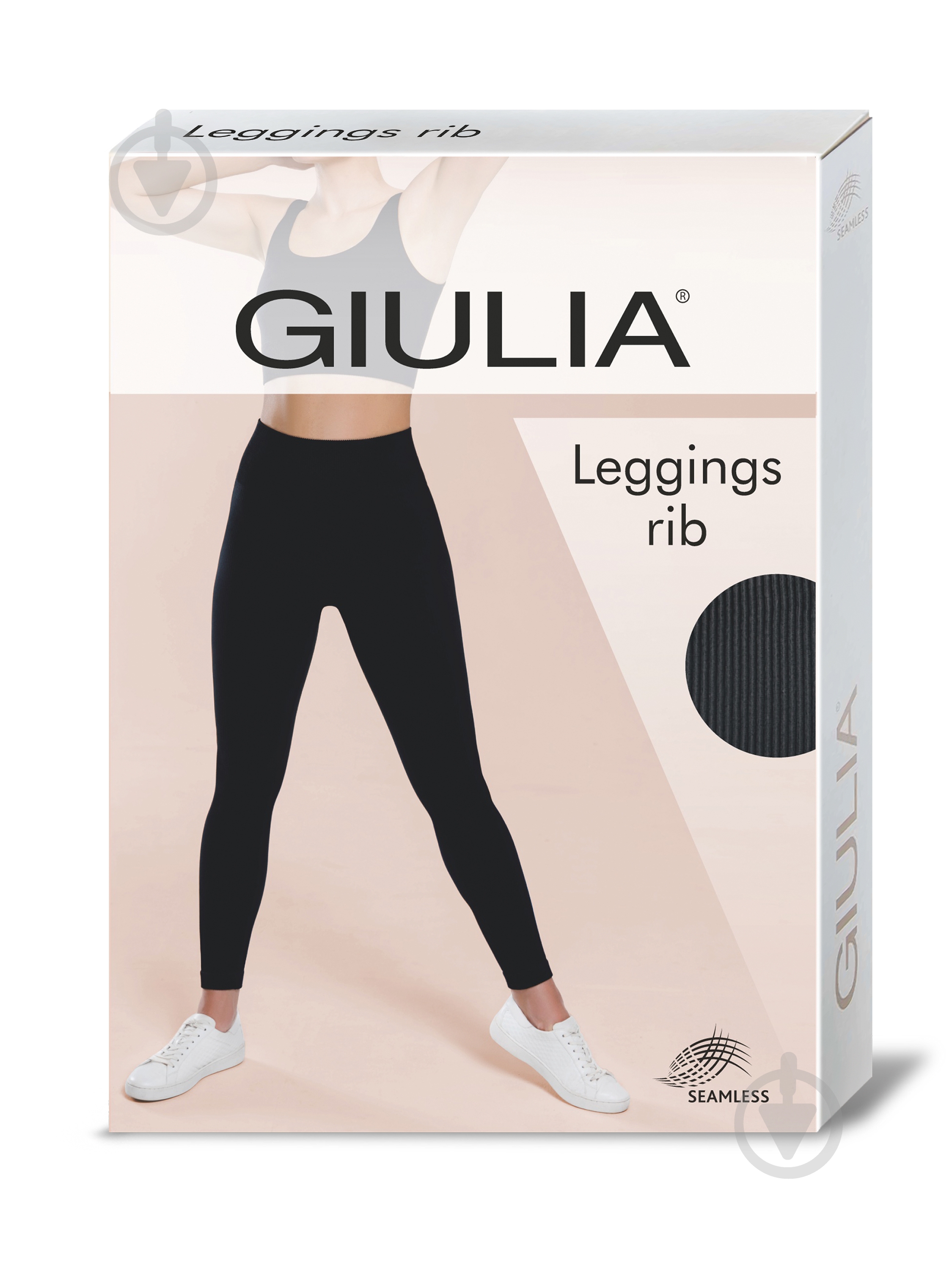 Лосины Giulia LEGGINGS RIB 02 р.S/M серый - фото 1