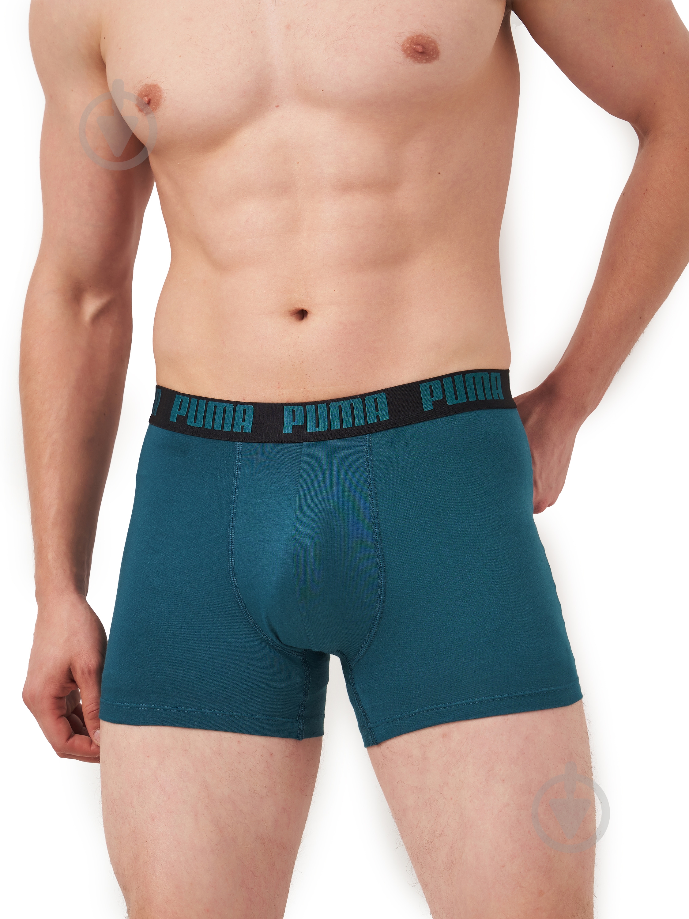 Труси чоловічі Puma MEN EVERYDAY BASIC BOXER 2P 93832021 L зелений/чорний - фото 4 Труси чоловічі Puma MEN EVERYDAY BASIC BOXER 2P 93832021 L зелений/чорний - фото 4