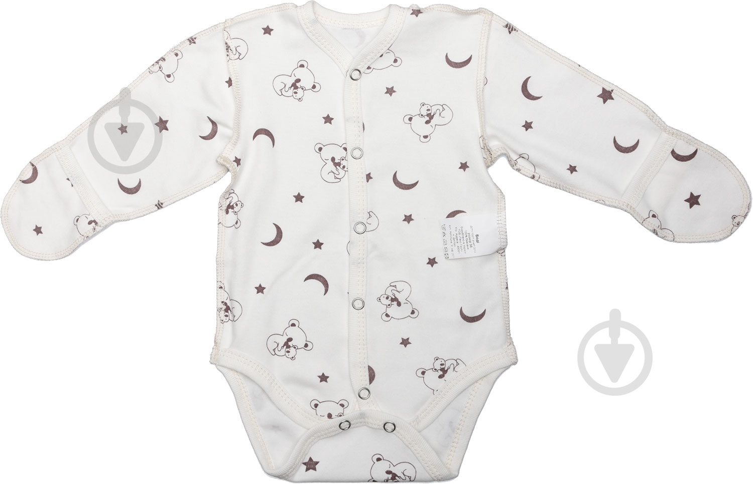 Боди унисекс Bambinelli Медвежонок р.56 белый с рисунком - фото 2