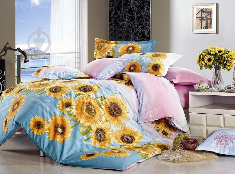 Комплект постельного белья 2,0 ABL 211 разноцветныйголубой Zastelli - фото 1