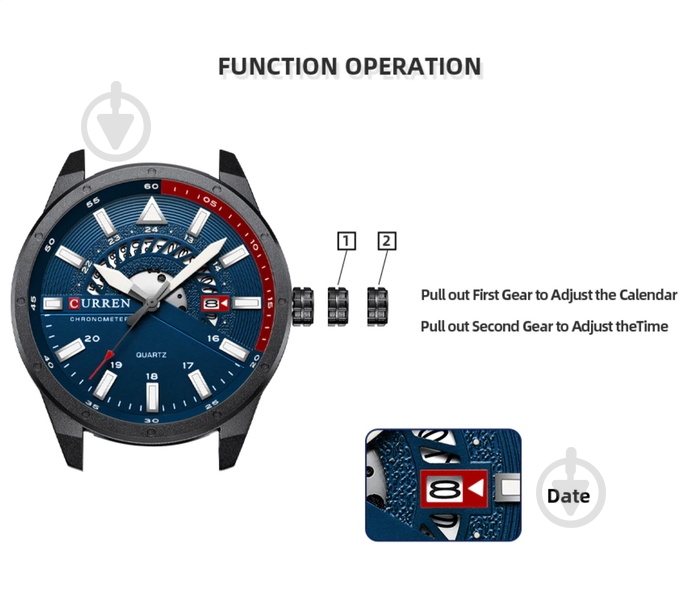 Наручные часы мужские Effect Curren - фото 10 Наручные часы мужские Effect Curren - фото 10