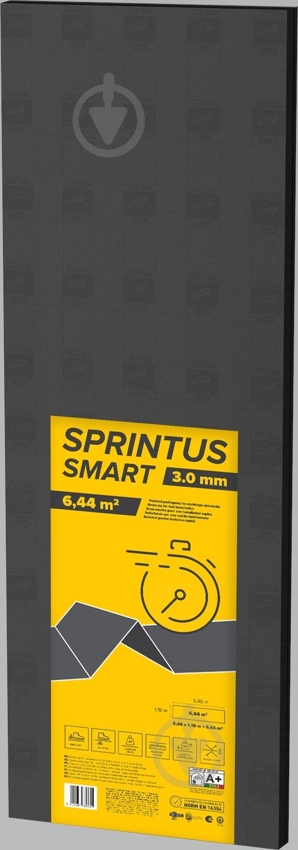 УЦЕНКА! Подложка изоляционная Sprintus XPS гармошка 3 ммх1,18 м (УЦ №2453) - фото 1