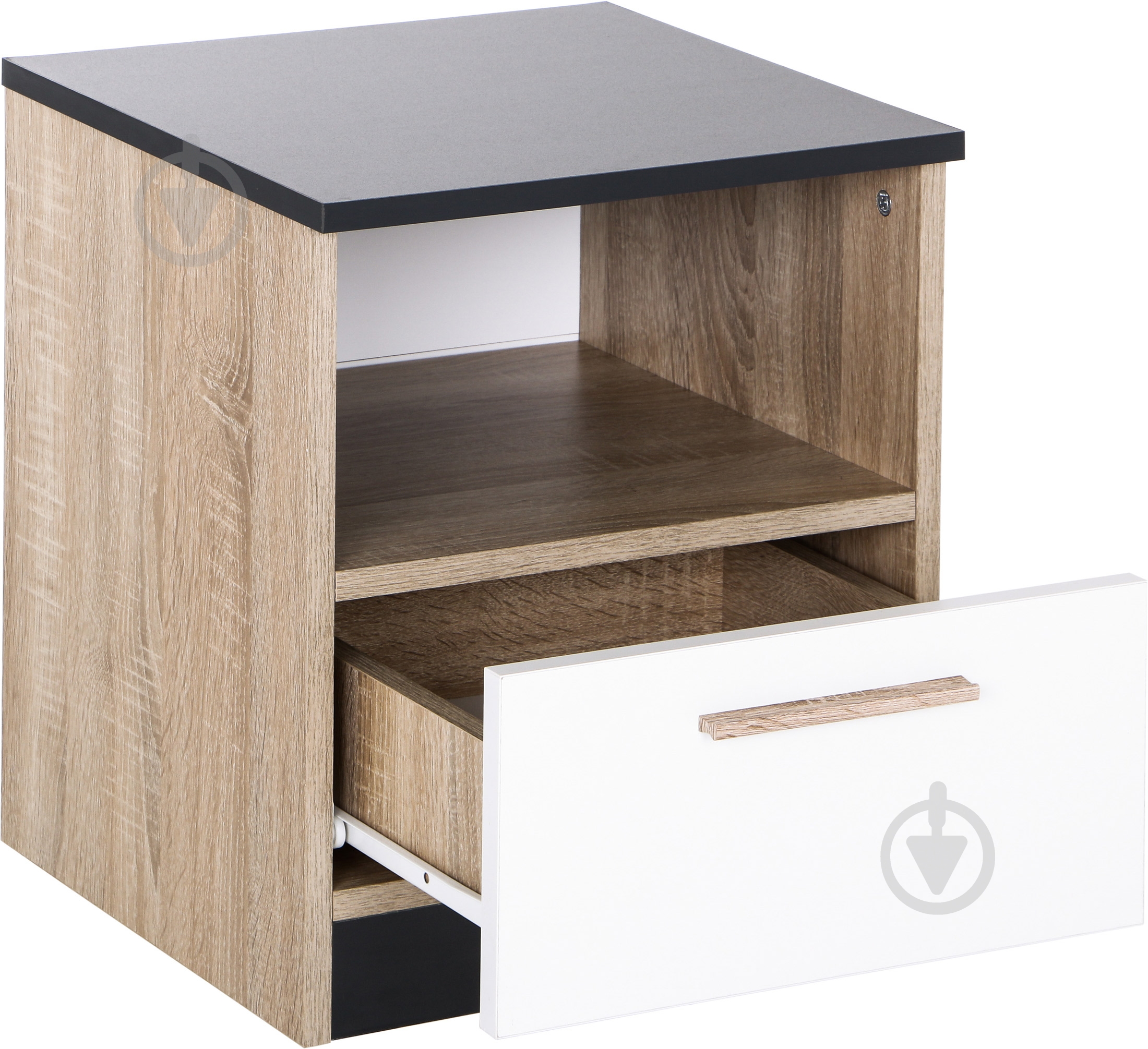 Тумба прикроватная Embawood Леди дуб сонома/антрацит - фото 3 Тумба прикроватная Embawood Леди дуб сонома/антрацит - фото 3