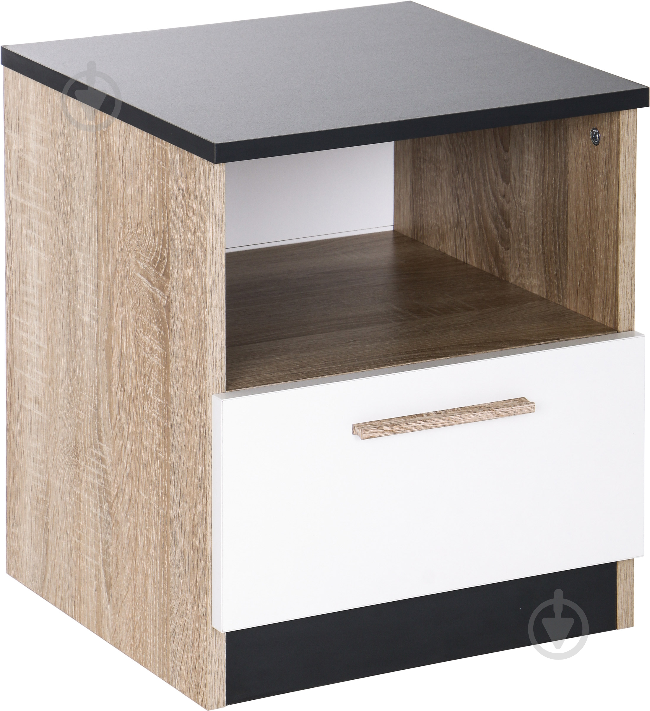 Тумба прикроватная Embawood Леди дуб сонома/антрацит - фото 2 Тумба прикроватная Embawood Леди дуб сонома/антрацит - фото 2