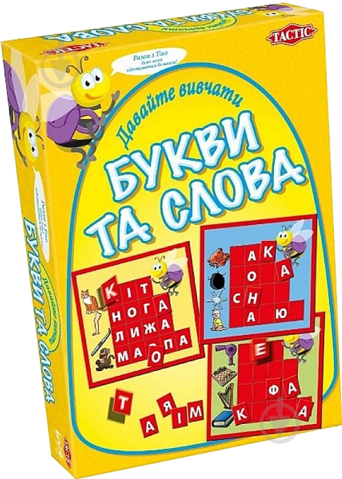 Игра настольная Tactic Давайте изучать буквы и слова 40301 - фото 1 Игра настольная Tactic Давайте изучать буквы и слова 40301 - фото 1