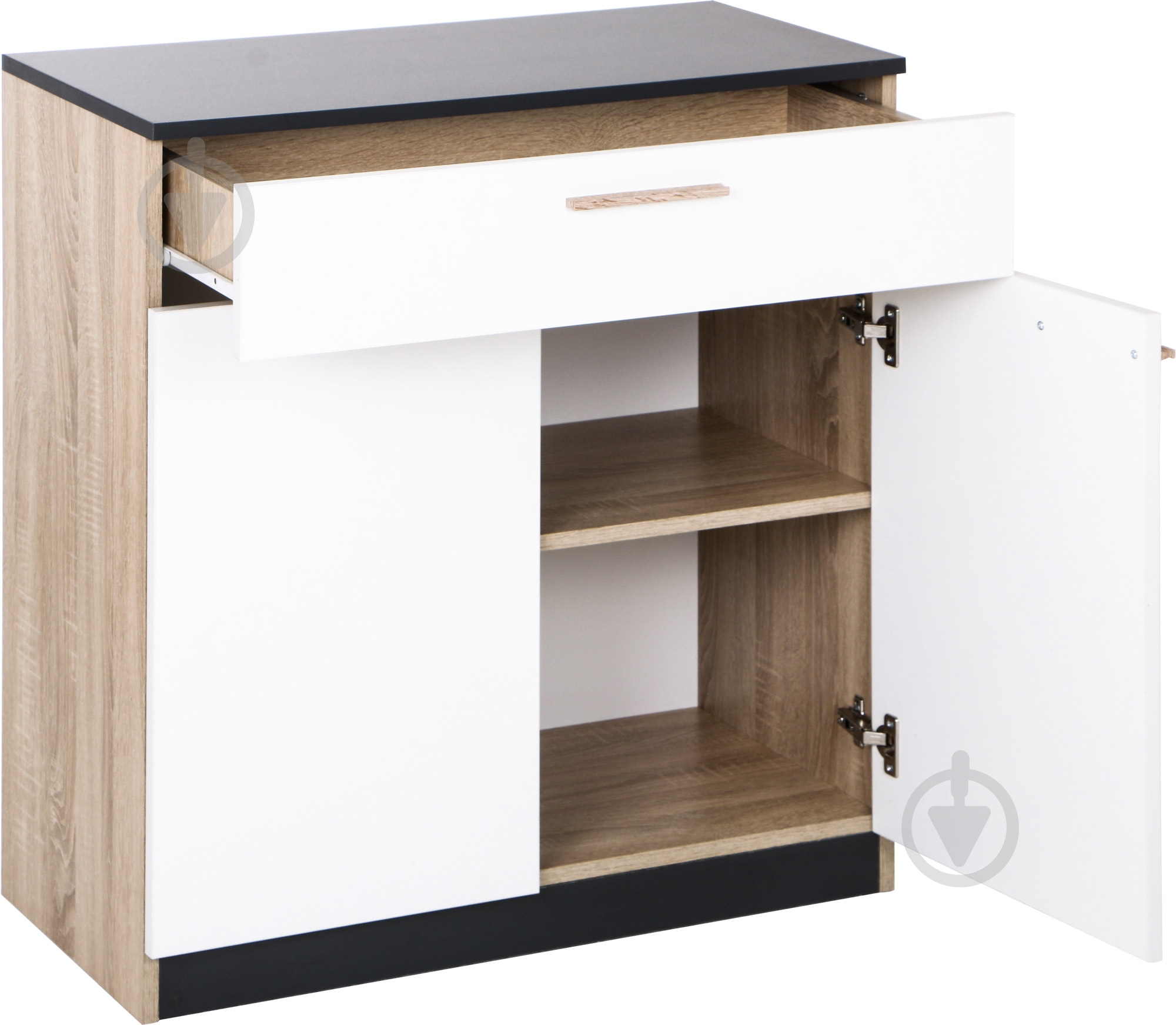 Комод Embawood Леди W900 дуб сонома/антрацит/белый - фото 3