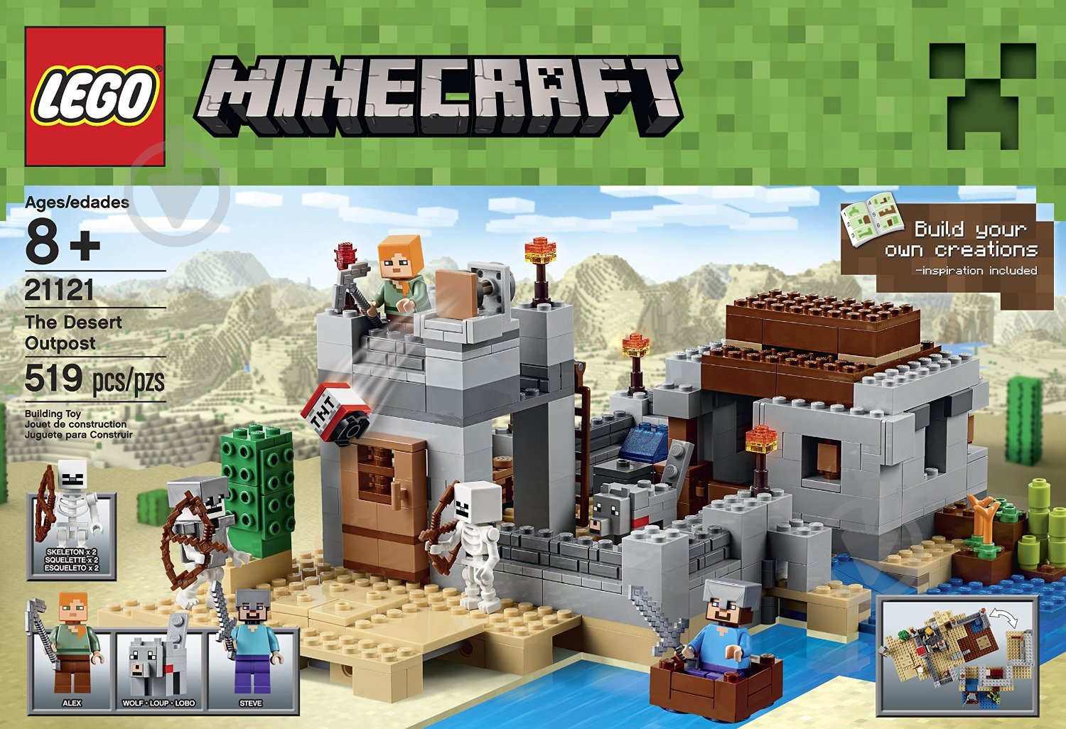 Конструктор LEGO Minecraft Блокпост у пустелі 21121 - фото 1