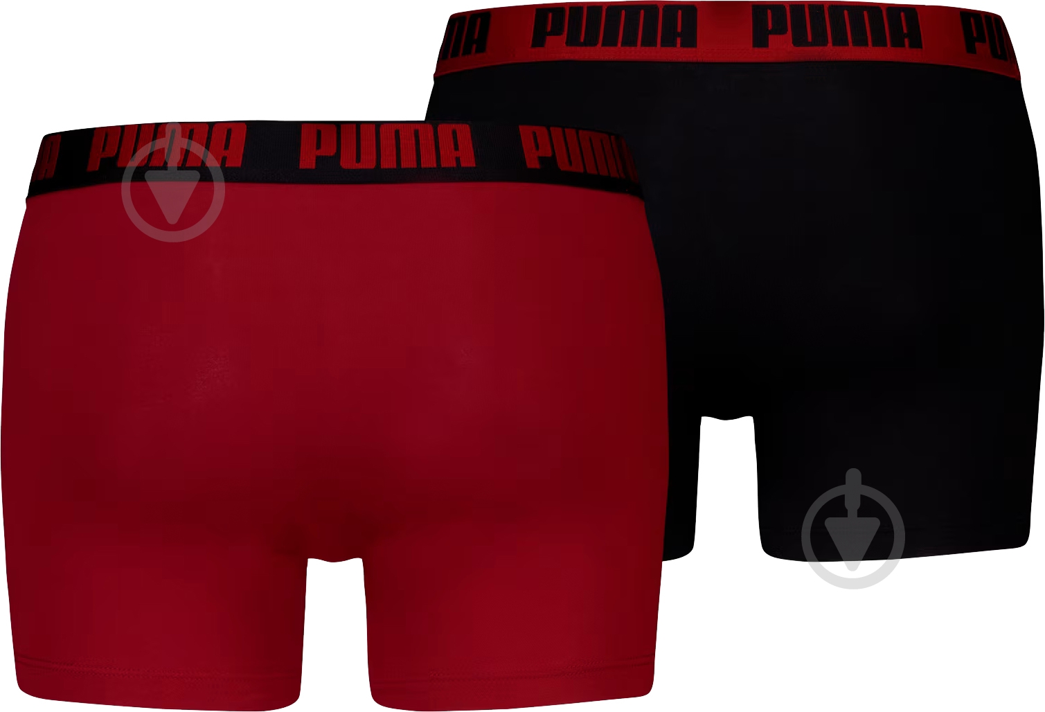 Трусы мужские Puma MEN EVERYDAY BASIC BOXER 2P 93832025 L красный/черный - фото 2