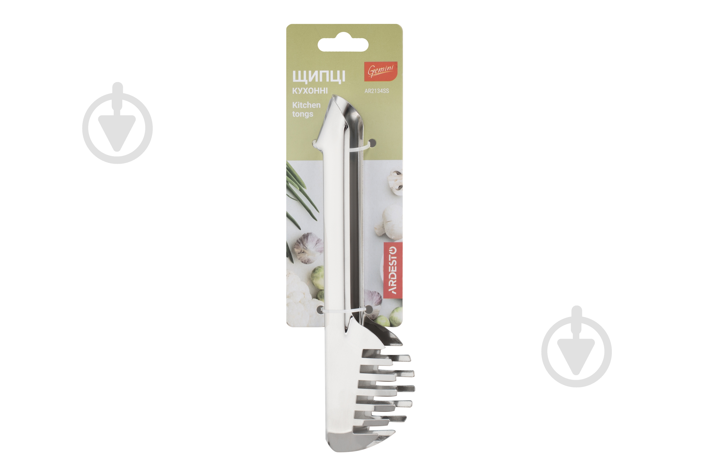 Щипцы кухонные Ardesto Gemini 21 см нержавеющая сталь AR2134SS - фото 2