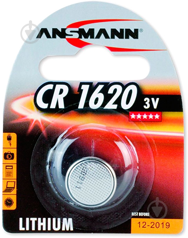 Батарейка Ansmann CR1620/CR 1 шт. (5020072) - фото 1