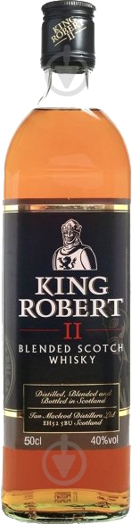 Виски KING ROBERT II Blended Scotch Whisky 0,5 л - фото 1 Виски KING ROBERT II Blended Scotch Whisky 0,5 л - фото 1