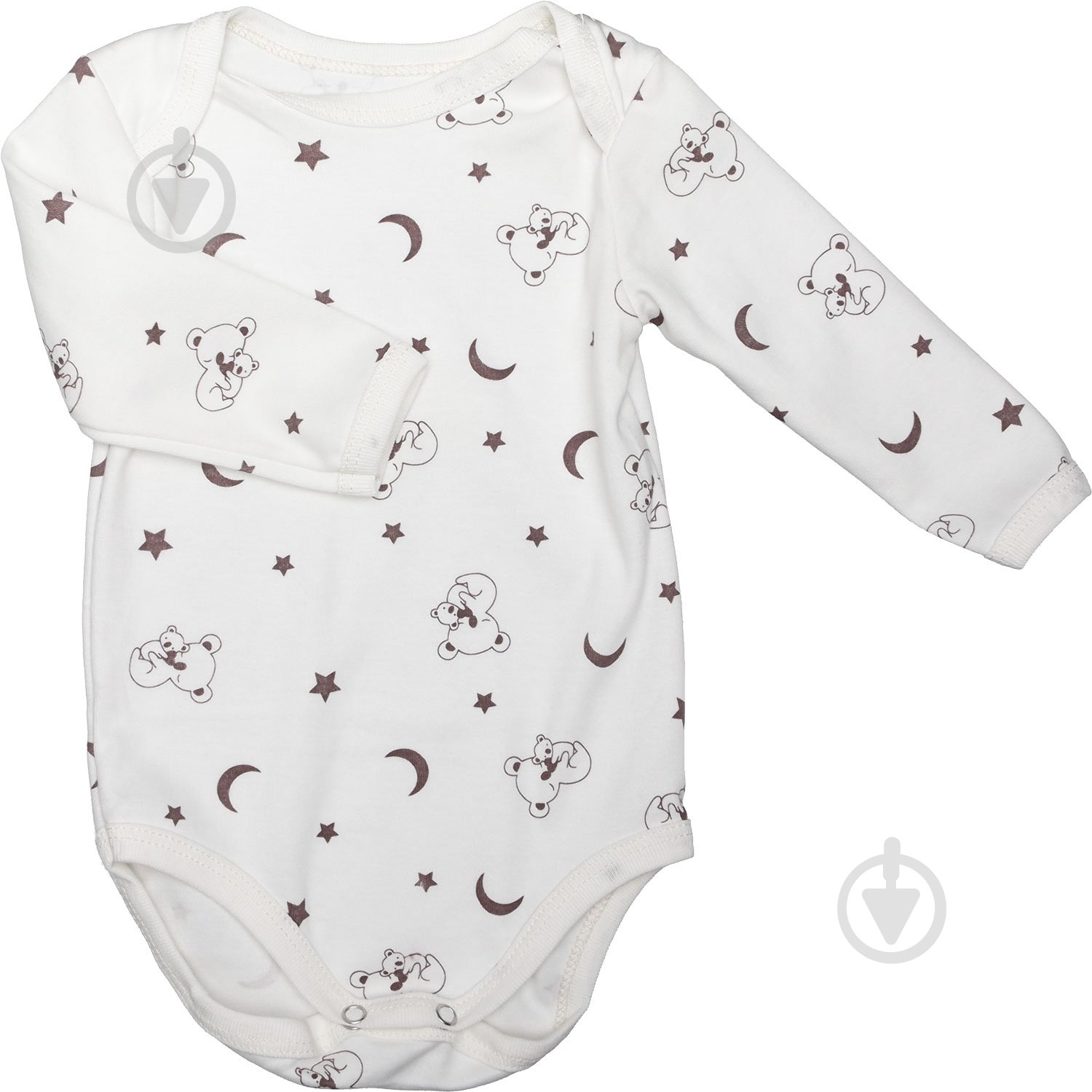 Боди унисекс Bambinelli Медвежонок р.74 белый с рисунком - фото 1 Боди унисекс Bambinelli Медвежонок р.74 белый с рисунком - фото 1