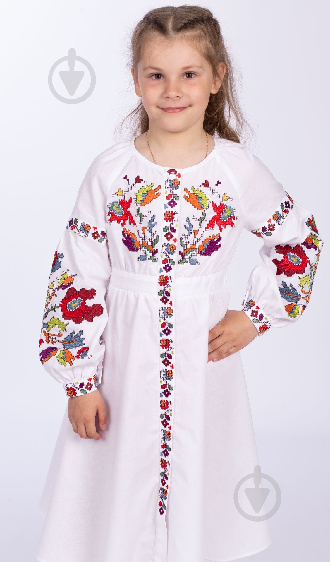 Сукня Едельвіка 24-22/09 р.158 білий 24-22/09 - фото 2