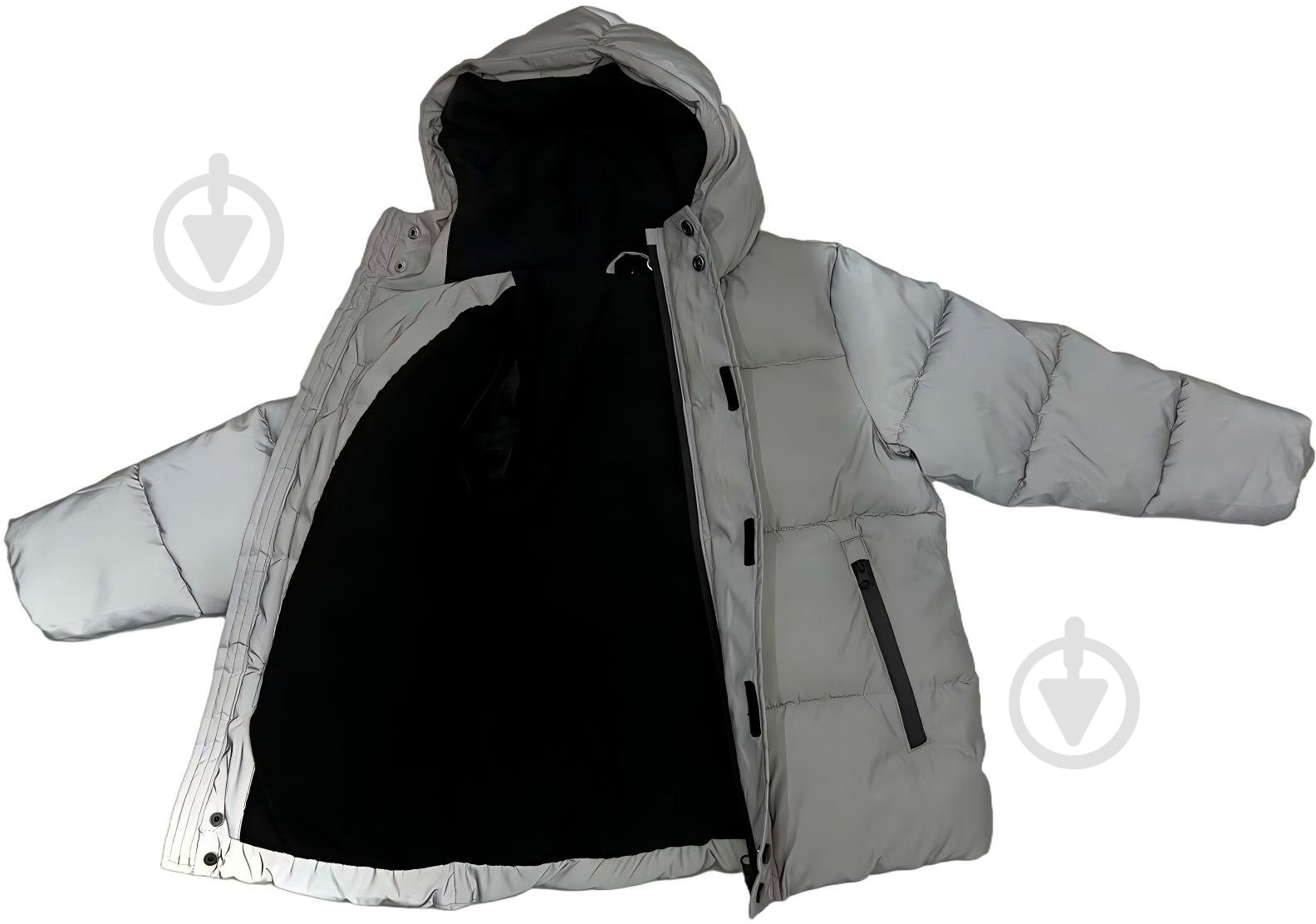 Куртка-пуховик для хлопчиків HW р.152-158 сірий REFLECTIVE JACKET - фото 6 Куртка-пуховик для хлопчиків HW р.152-158 сірий REFLECTIVE JACKET - фото 6