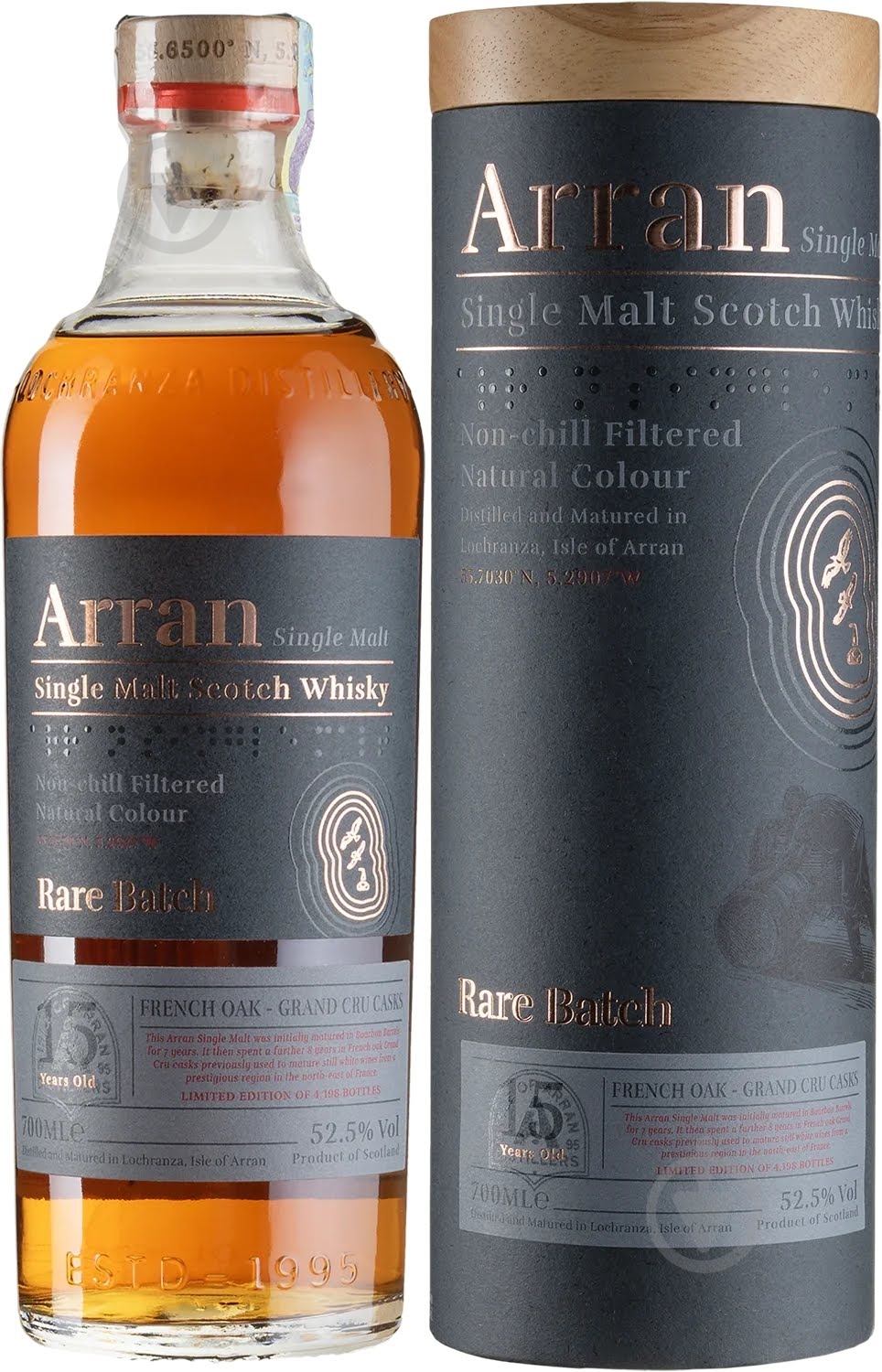 Виски Arran Rare Batch French Oak (tube) - фото 1