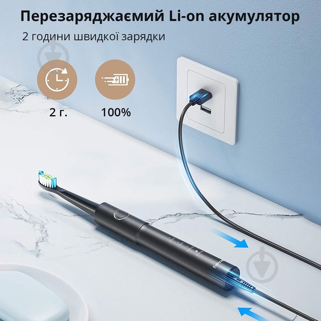Электрическая зубная щетка Fairywill E11 + ирригатор Fairywill F5020E - фото 6 Электрическая зубная щетка Fairywill E11 + ирригатор Fairywill F5020E - фото 6