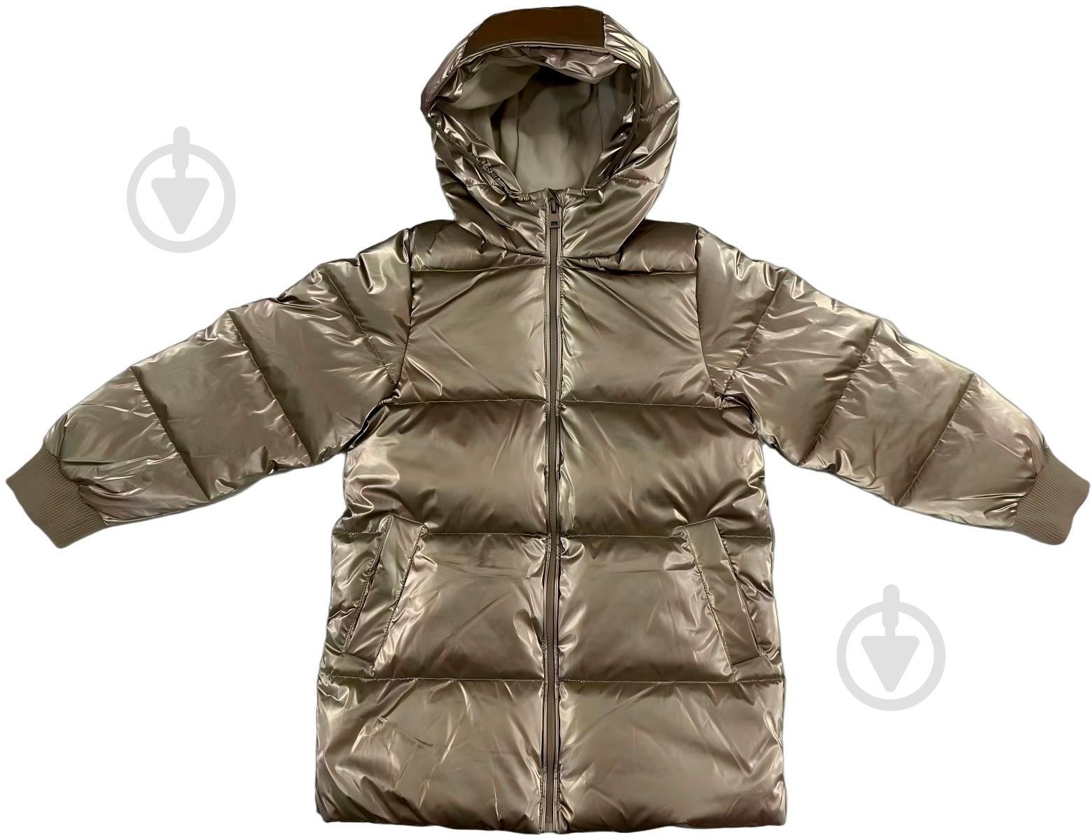 Куртка-пуховик для девочек HW р.104–110 серый COG2912303 - фото 6 Куртка-пуховик для девочек HW р.104–110 серый COG2912303 - фото 6