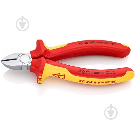 Кусачки KNIPEX боковые 1 шт. 70 06 140 - фото 1