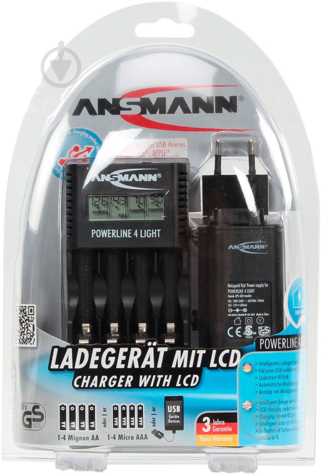 Зарядное устройство Ansmann Power Line 4 Light - фото 3 Зарядное устройство Ansmann Power Line 4 Light - фото 3