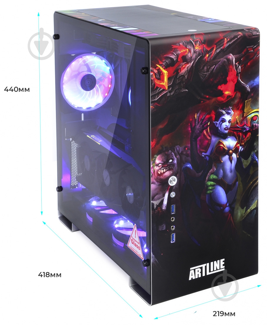Компьютер Artline Overlord GIGA (GIGAv24) exclusive airbrushing - фото 12