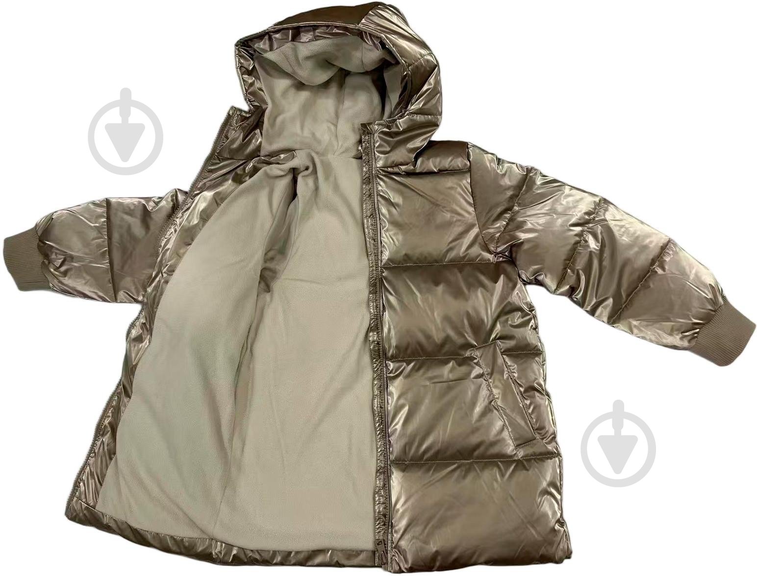 Куртка-пуховик для девочек HW р.140–146 серый COG2912303 - фото 3 Куртка-пуховик для девочек HW р.140–146 серый COG2912303 - фото 3